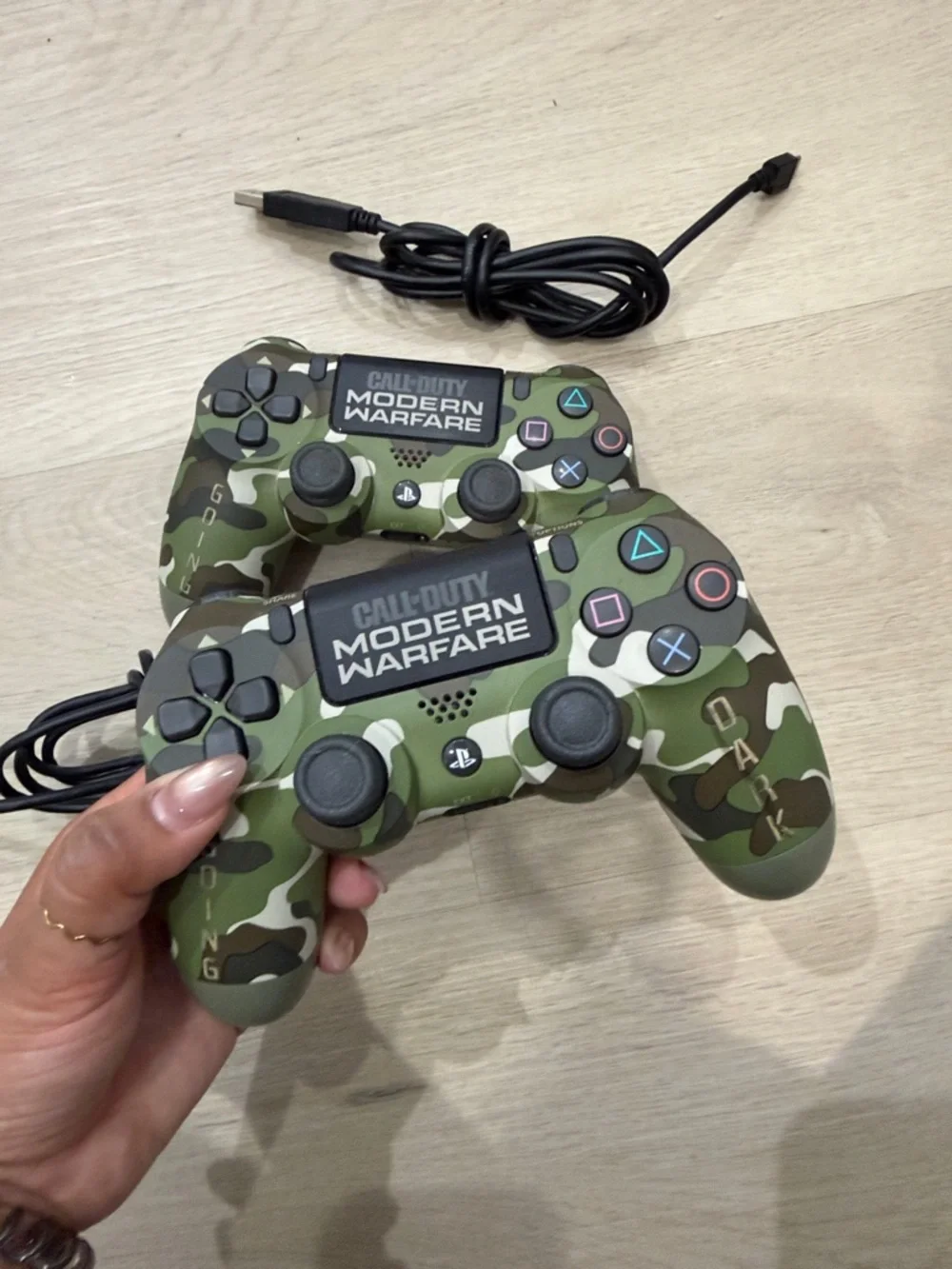 Sony Call of Duty (2) Camouflage Green Wireless Game Controllers